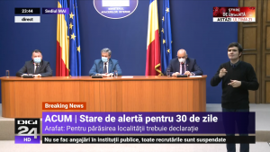 Stare de alertă în România