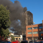 milano cladire incendiu urias