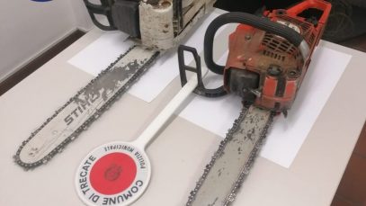 romani hoti de lemn ameninta politistii cu drujba