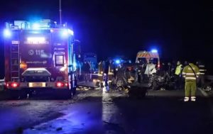 cinci tineri accident brescia