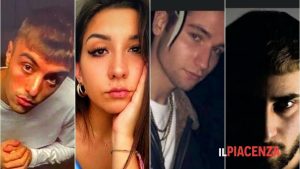 patru tineri, trei băieți și o fata