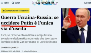 uciderea lui Putin în presa italiană