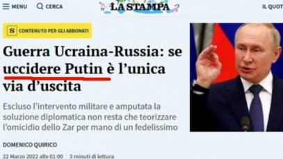 uciderea lui Putin în presa italiană
