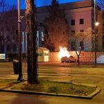 masina foc ambasada