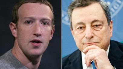 Mario Draghi s-a întâlnit cu Mark Zuckerberg
