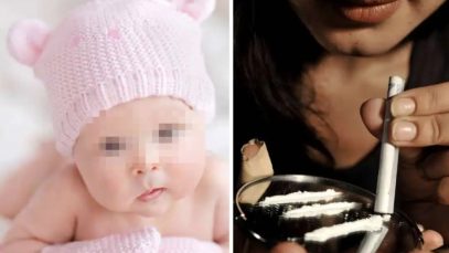 Nou-născută testată pozitiv la cocaină