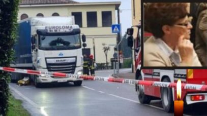 bunica strivita camion italia