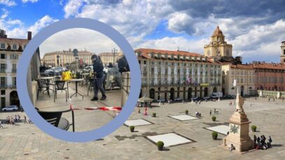 Torino bărbat căzut acoperișul clădiri