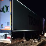 Un român a intrat cu camionul într-un șantier pe autostradă