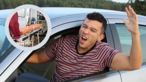 Treviso bătaie pe marginea drumului între șoferi