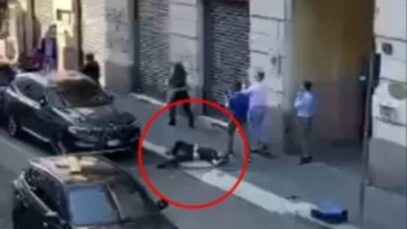 Polițist doborât de un român la Milano